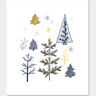 Cute Holiday Forest Posters and Art